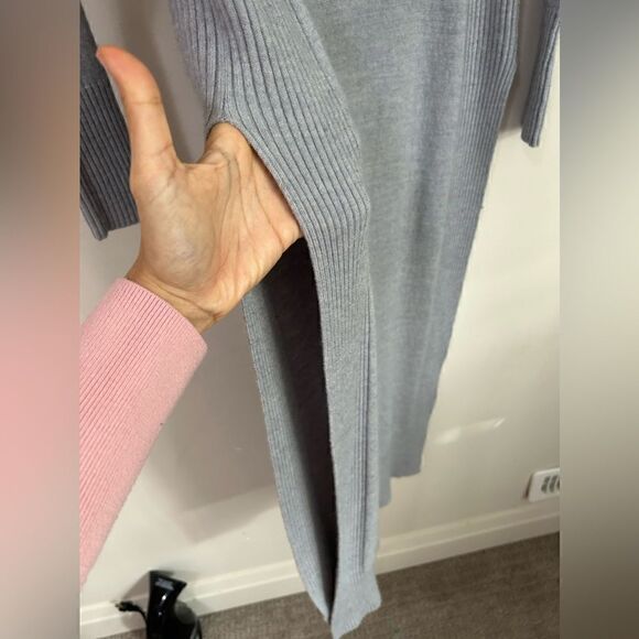 Max Studio Gray Long Sleeve Tunic - Picture 4 of 7